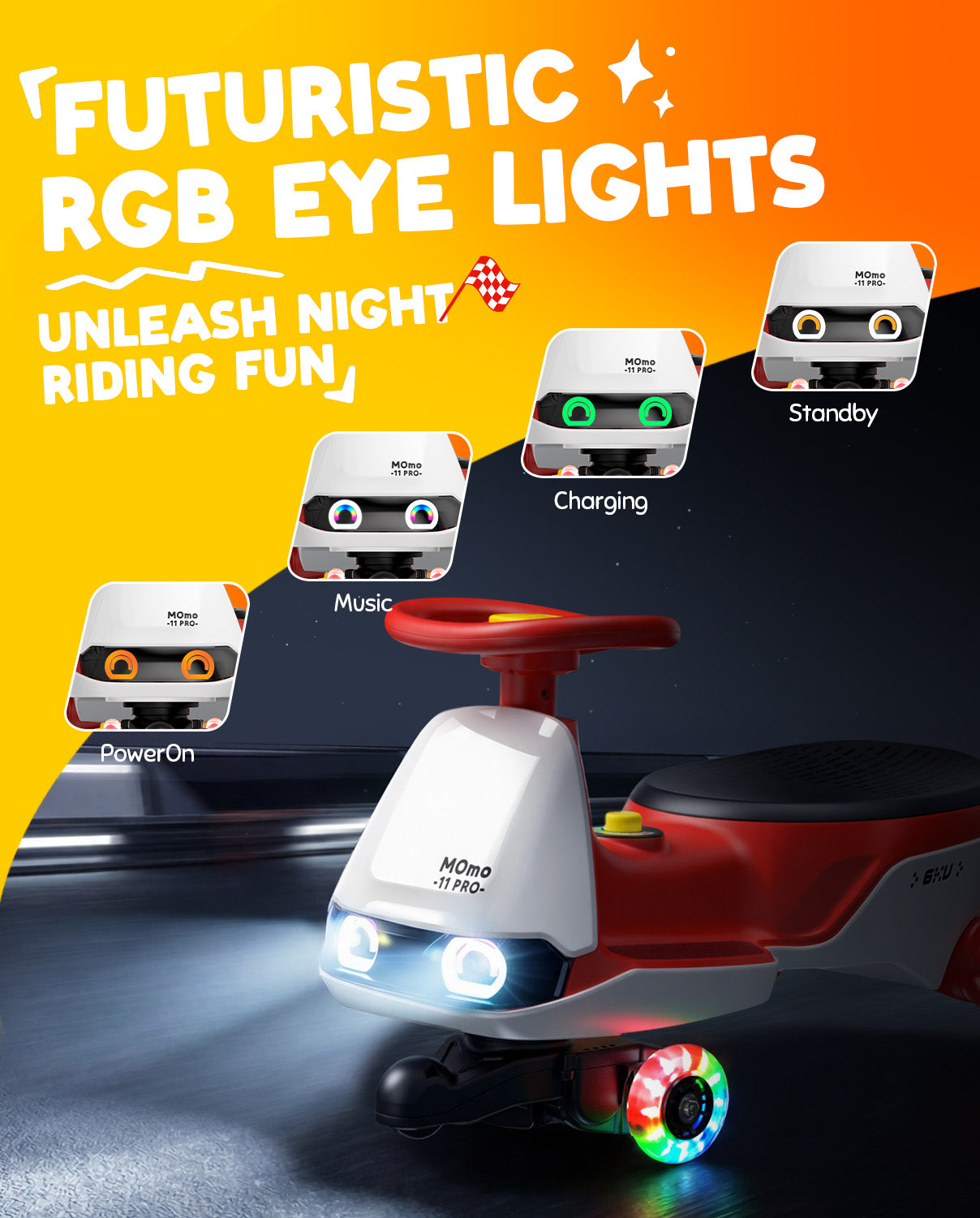 6KU Momo 11 Pro Electric Wiggle Car