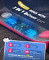 Cutaway view of kids electric scooter internal battery pack, 3-in-1 built-in safety protection: short circuit, overcurrent, temperature & under voltage auto sleep, max 35 mins continuous ride time