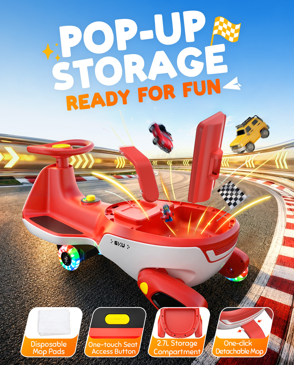 6KU Momo 11 Pro Electric Wiggle Car