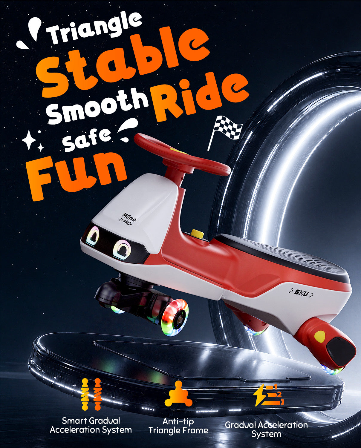 6KU Momo 11 Pro Electric Wiggle Car