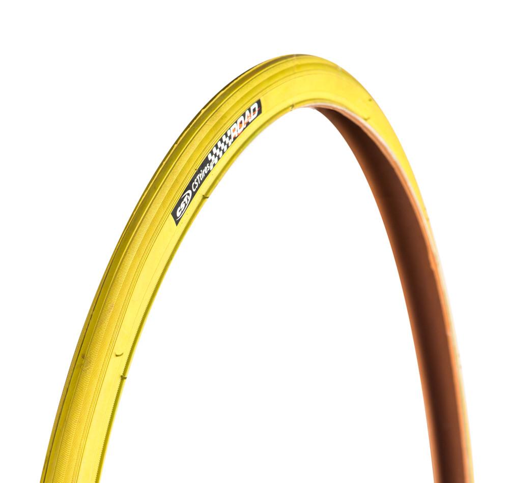 Yellow bike tires 700c hot sale